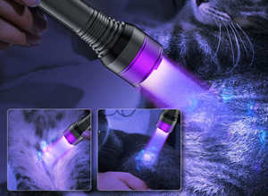 40W <span class=keywords><strong>Lampe</strong></span> de poche portable violette UV noire <span class=keywords><strong>avec</strong></span> filtre miroir Chargeur USB 365 NM <span class=keywords><strong>Lampe</strong></span> de poche UV pour la détection des scorpions dans l'urine des animaux domestiques - Product Image 5