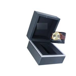 Personalized Custom Logo Luxury Watch Gift Box High Glossy Stamping Watch Box Display