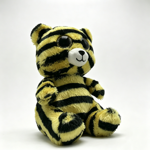 ตุ๊กตาเสือลายเหลืองดำแบบกำหนดเอง ตุ๊กตาเสือนั่ง ตุ๊กตาเสือตาโต - Product Image 4