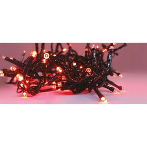 100 Luci LED Rosse Natalizie con Adattatore 5+3MT - Product Image 1