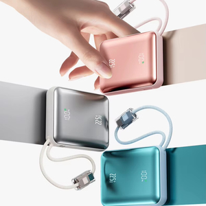 HUGEEL Banco de Energía Portátil de 10000mAh, Cargador Rápido PD20W con Cables y Luces LED para Teléfono, Auriculares, Mini Power Bank - Product Image 5