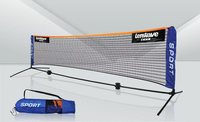 Terrain de pickleball portable, kit complet, sol à assembler, filet mobile, éclairage LED anti-éblouissement, utilisation à domicile et sur campus
