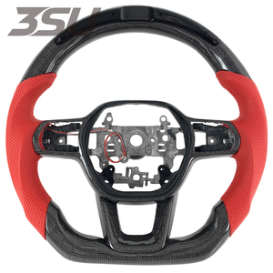 Volant en fibre de carbone personnalisé pour <span class=keywords><strong>Honda</strong></span> <span class=keywords><strong>Civic</strong></span> <span class=keywords><strong>2022</strong></span>+, design tendance avec écran LED - Product Image 1