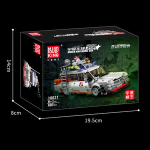 MOULD KING-Mini coche de juguete de lujo para niños, Kit educativo de plástico, bloques de construcción, modelo de autobús fantasma, 10021 - Product Image 6