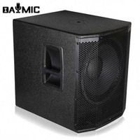 Haut-parleur de subwoofer actif en plastique de 15 pouces OEM d'usine avec module amplificateur à coque métallique de 1000 W