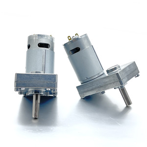 Motor de CC <span class=keywords><strong>555</strong></span> de 24V/12V con Marco de Aluminio Cepillado, Imán Permanente, Bajo Ruido, Caja de Reducción de Engranajes Rectos para Robot Aspirador y Cubo de Basura Inteligente - Product Image 3