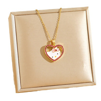 Collar con Colgante de Hello Kitty, Serie de Personajes de Dibujos Animados, Chapado en Oro, Estilo Femenino, Combinable con Todo, para Aniversario