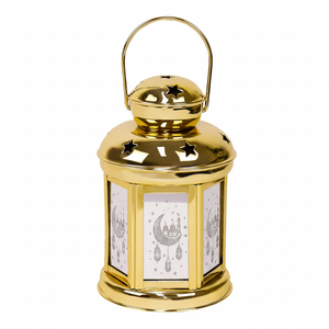 Customizable Size Metal <b>Candle</b> <b>Holder</b> <b>Lanterns</b> for Home Decorative for Eid Festival Ramadan Christmas and Easter - Product Image 1