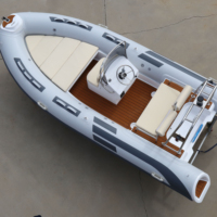 Bateau pneumatique semi-rigide à coque en fibre de verre Hypalon/PVC de 4,80 m (16 pieds) à grande vitesse – Offre Spéciale