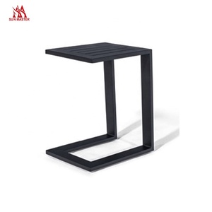 Meubles <span class=keywords><strong>de</strong></span> <span class=keywords><strong>jardin</strong></span> pour la plage <span class=keywords><strong>Table</strong></span> auxiliaire en métal Terrasse Hotel Resort Restaurant Café <span class=keywords><strong>Table</strong></span> <span class=keywords><strong>d</strong></span>'<span class=keywords><strong>appoint</strong></span> extérieure en aluminium pour chaise longue - Product Image 2