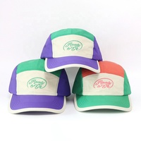 Gorra de 5 Paneles con Logotipo Bordado y Diseño Personalizado OEM, Gorra Deportiva para Correr, Gorra Ligera para Campamento al Aire Libre