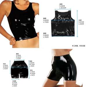 Vêtements européens et américains en <span class=keywords><strong>latex</strong></span> naturel pour hommes et femmes Sexy Summer Sexy Flirting Uniform Suit Nightclub <span class=keywords><strong>Latex</strong></span> Clothing - Product Image 3