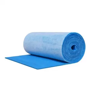 10 Feet of Blue and White Air Filter Media Roll , MERV6 Polyester