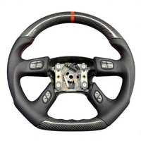 Volant personnalisé en cuir et fibre de carbone véritable pour Humme/r H2 2003 2004 2005 2006 2007 2008 2009 SUV Off Road Upgrade