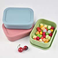 Conteneur de stockage d'aliments en silicone sans Bpa personnalisé de qualité alimentaire pour enfants sans Bpa Étanche pour salade Boîte à lunch en silicone sans danger