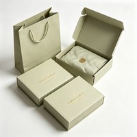 Coffret cadeau personnalisé avec logo, emballage en vrac, boîte magnétique de luxe en papier recyclable avec autocollant, ruban, carte en papier, enveloppe et sac
