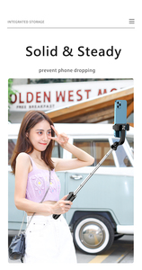 Trípode de palo selfie con Control remoto inalámbrico Flexible de transmisión Soporte en vivo Disparo horizontal Trípode de tiro <span class=keywords><strong>vertical</strong></span> Palo selfie - Product Image 2