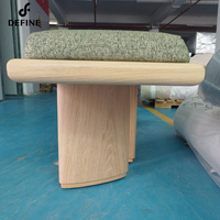 Vente en Gros de Meubles de Chambre à Coucher Chaise Longue Ottomane Moderne Tabouret en Bois Massif Coussin Doux Banc de Lit Long