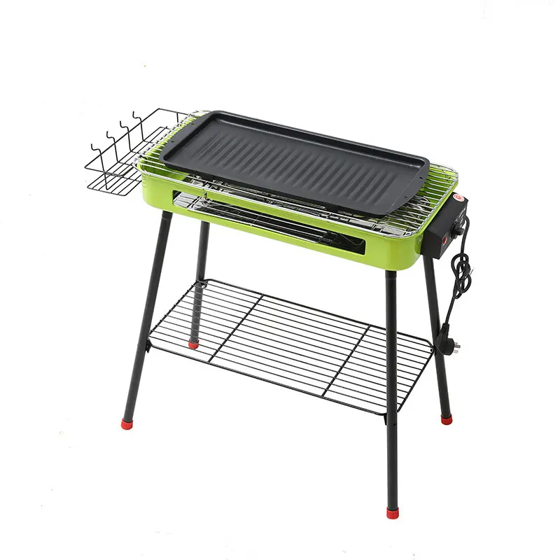 Huishouden Outdoor Elektrische Barbecue Grill Rookloze Elektrische Bakpan Elektrische Grill