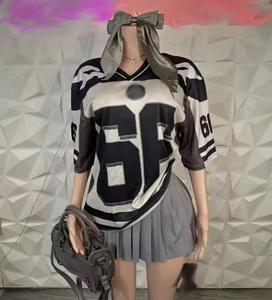 Nouveautés Femmes Tenues Maille Lâche Imprimé Maillots Chemise et Short Jupe 2 Pièces Ensemble Lady Y2K Maillots Deux Pièces Ensemble Femmes - Product Image 4