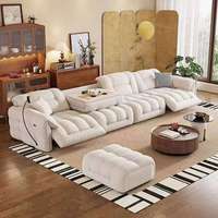 Canapé Chesterfield carré trois places de style luxueux, multifonctionnel, extensible, en cuir véritable et éponge, idéal pour appartement ou hôtel