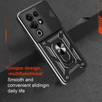 Offre Spéciale Push Full Camera Protector Phone Case avec porte-anneau Coque arrière pour Itel S25 Ultra 4G Poco F7 Ultra Phone Cases