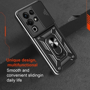 Offre Spéciale Push Full Camera Protector Phone Case avec porte-anneau <span class=keywords><strong>Coque</strong></span> arrière pour Itel S25 Ultra 4G Poco F7 Ultra Phone Cases - Product Image 3