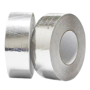 <span class=keywords><strong>Nastro</strong></span> Adesivo in <span class=keywords><strong>Alluminio</strong></span> FSK a 3 Vie Rinforzato Impermeabile Ignifugo Argentato per HVAC - Product Image 3