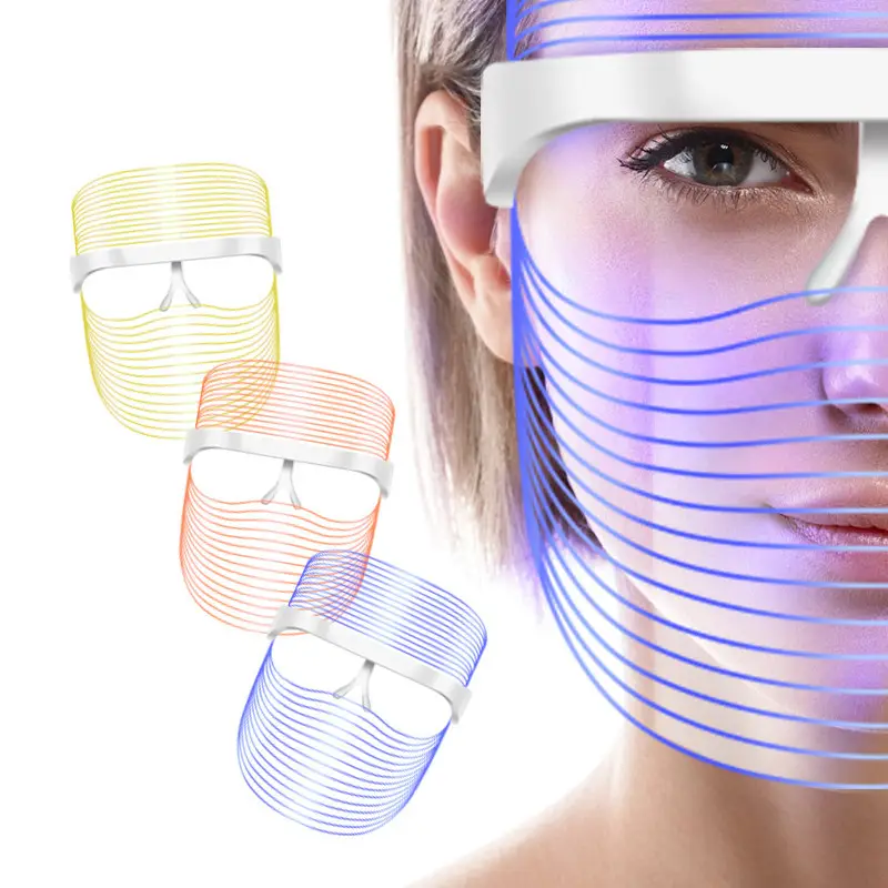 Masque Facial Photothérapie Lumière Rechargeable Blanchiment De La Peau Led Masque Visage Beauté Soins Personnels Led Masque De Peau