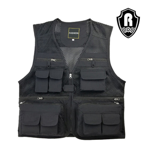 Débardeur de style populaire-Séchage rapide et respirant-Veste en maille multi-poches Équipement de défense personnelle - Product Image 1