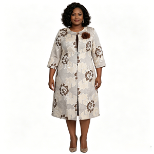 Nouvelle robe décontractée grande taille, tenue d'église, vêtements turcs pour femmes, robe deux pièces - Product Image 3