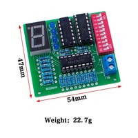 Kit d'Entraînement et d'Enseignement de Soudure de Circuits LED à 7 Segments, Encodeur 10 Bits, Affichage de Codage/Décodage de Circuit Logique 5V DV