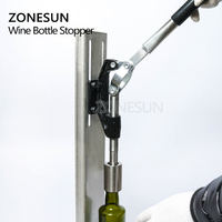 ZONESUN manuel en acier inoxydable bouchons vin bouchage Machine bouchage outil brassé bouteille de vin liège presse insertion Machine