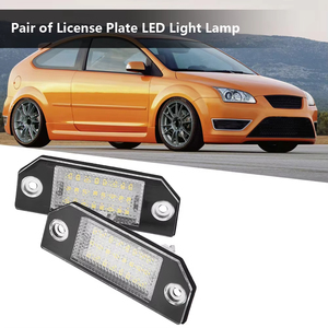 Nouveauté pour <span class=keywords><strong>Focus</strong></span> C-MAX <span class=keywords><strong>MK2</strong></span> 2003-2008, éclairage de plaque d'immatriculation de voiture 12V, 24 LED blanches, feux arrière indicateurs, 6W, rénovation/mise à niveau - Product Image 4