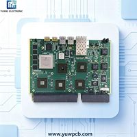 Carte de circuit imprimé (PCBA) de contrôle d'impédance haute précision avec finition ENIG pour la vision robotique, fabrication de PCBA certifiée UL ISO9001, assemblage SMT