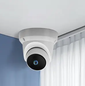 Wifi cctv kapalı dome taret kamera H.265 gece görüş PTZ rotasyon iç mekan cctv kamera wifi 2mp dome kamera