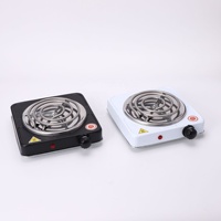 Mini cuisinière électrique domestique 1000W à brûleur unique, four électrique de cuisine pour faire bouillir du thé