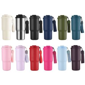 Customized 25oz/750ml <b>Double</b> <b>Walled</b> Vacuum Insulated Stainless Steel Travel Mug With 2 in 1 Drinking Flip Lid - Product Image 1