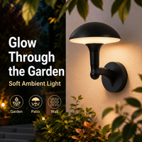 Applique murale LED moderne d'extérieur étanche en forme de champignon pour jardin, patio, véranda, villa, balcon, cour – Éclairage décoratif