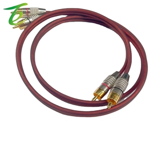 2RCA на 2RCA с экранированным усилителем мощности wd TV 2-24 lotus кабель 2-2AV аудио кабель - Product Image 3