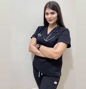 Niaahinn 42032 Set di Divise Ospedaliere Elasticizzate Unisex Grigio Bordeaux <span class=keywords><strong>Blu</strong></span> Navy Stile Jogger - Product Image 4