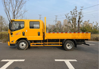 Prix d'usine JMC Camion benne compact à double cabine 3 tonnes pour le transport de sable
