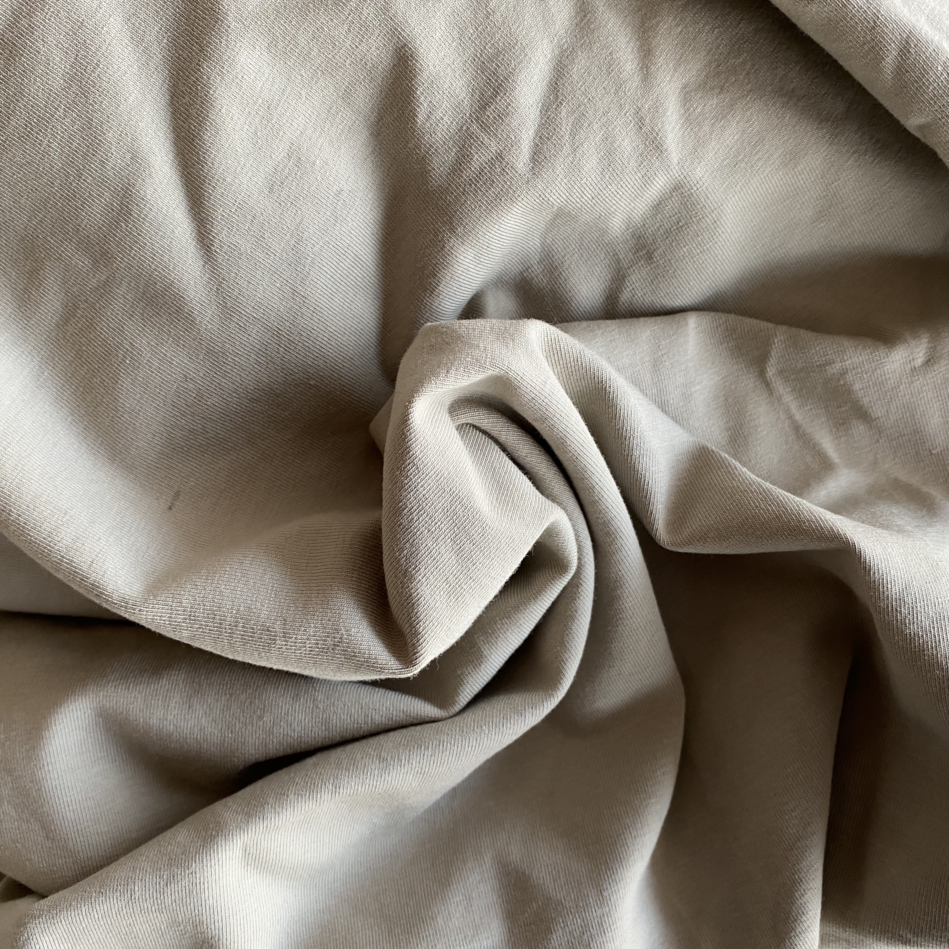 Pima Cotton Blend With Bamboo Viscose Knit Stretch Fabric for Garment