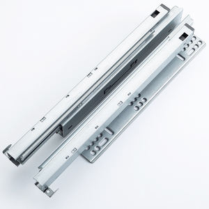 ホットセール モダン アンダーマウント スライド式引き出し 3つ折り ソフトクローズ 隠しスライドハンドル 寝室 キッチン 屋外 ジム ヘビーデューティー 耐荷重35kg - Product Image 1