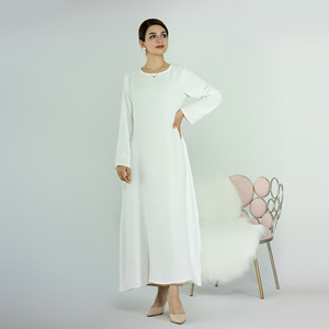 Fashion <strong>Modesty</strong> Islamic Clothing Ladies Abaya Women Muslim Dress Closed Women's Dresses Long Sleeve EID <strong>Style</strong> - Product Image 4