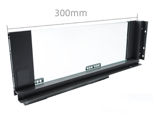 <strong>Soft</strong> <strong>Close</strong> Glass <strong>Drawer</strong> <strong>Slides</strong>, Full Extension Hidden Under Mount Rail - Product Image 4