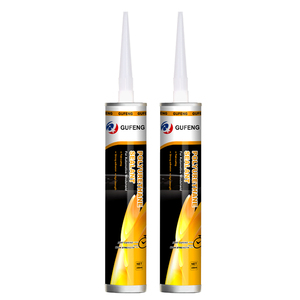 Mastic polyuréthane (PU) GUFENG pour <span class=keywords><strong>pare</strong></span>-<span class=keywords><strong>brise</strong></span>, collage de vitres automobiles, pâte blanche/noire, utilisation en menuiserie, construction, transport - Product Image 1