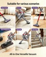 Aspirateur sans fil, aspirateur à main sans fil, 160W, aspiration puissante, 45 minutes d'autonomie, pour la maison, les tapis, la voiture