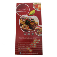 Impression rapide de brochures de menu de restaurant numérique pliable personnalisé impression à bas quantité minimale de commande