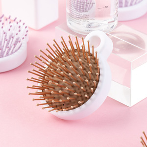 Cepillo de Pelo con Cojín de Aire Especial para Niñas, Peine de Peluquería de Plástico Ecológico Pequeño, <span class=keywords><strong>Mini</strong></span> Mango de Transporte Moderno - Product Image 2